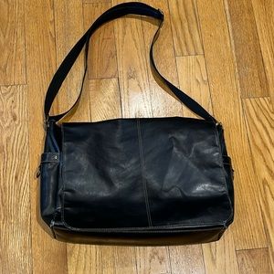 Joseph Abboud Brown Leather Briefcase